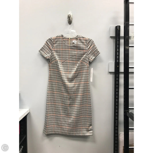 Dress Casual Short By Calvin Klein In Plaid Pattern, Size: 2