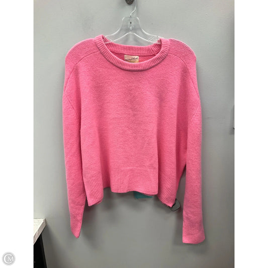 Sweater By Universal Thread In Pink, Size: L
