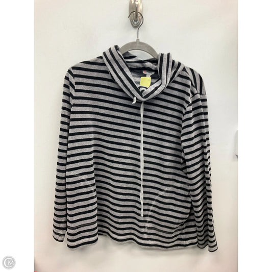 Top Long Sleeve By Talbots In Striped Pattern, Size: L