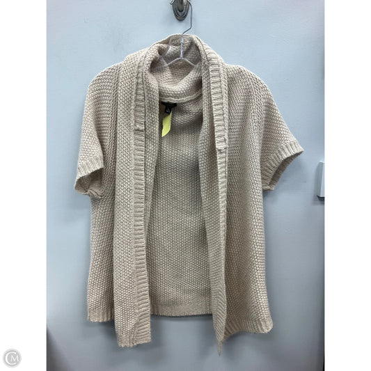 Sweater Short Sleeve By Ann Taylor In Beige, Size: S