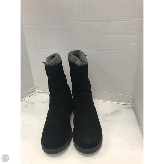 Boots Mid-calf Heels By Clothes Mentor In Black, Size: 9