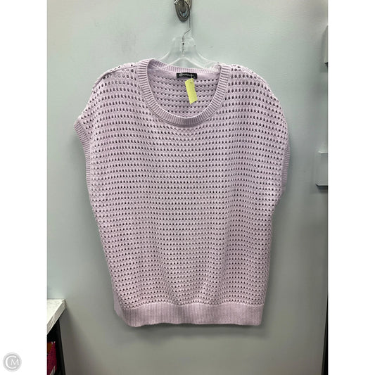 Vest Sweater By Prettygarden In Purple, Size: Xl
