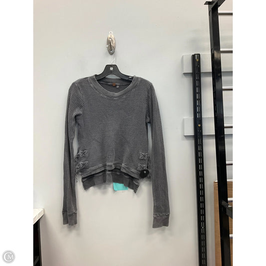 Top Long Sleeve By Free People In Grey, Size: L