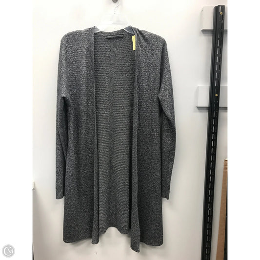 Sweater Cardigan By White House Black Market In Black & Silver, Size: Xl