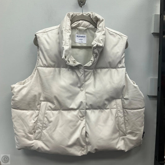Vest Puffer & Quilted By Old Navy In White, Size: Xlp