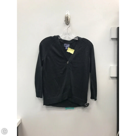 Sweater Cardigan By Chaps In Black, Size: Sp