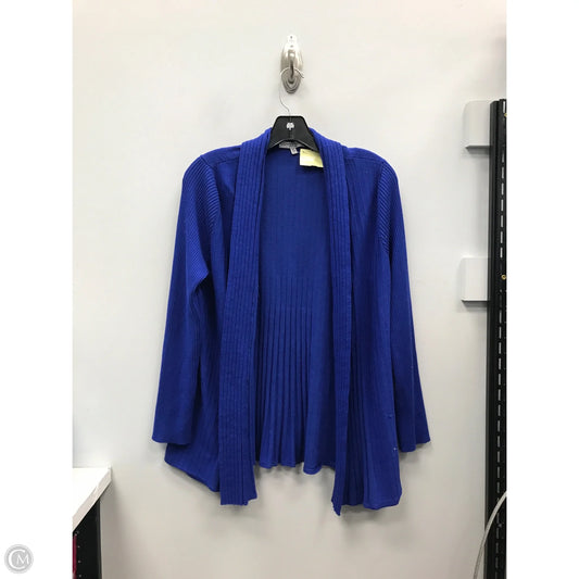 Sweater Cardigan By Clothes Mentor In Blue, Size: Xl