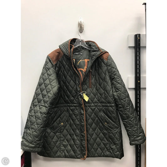 Coat Puffer & Quilted By Ralph Lauren Black Label In Green, Size: Xl