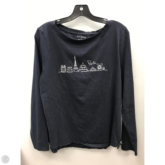 Top Long Sleeve By Talbots In Navy, Size: Xl