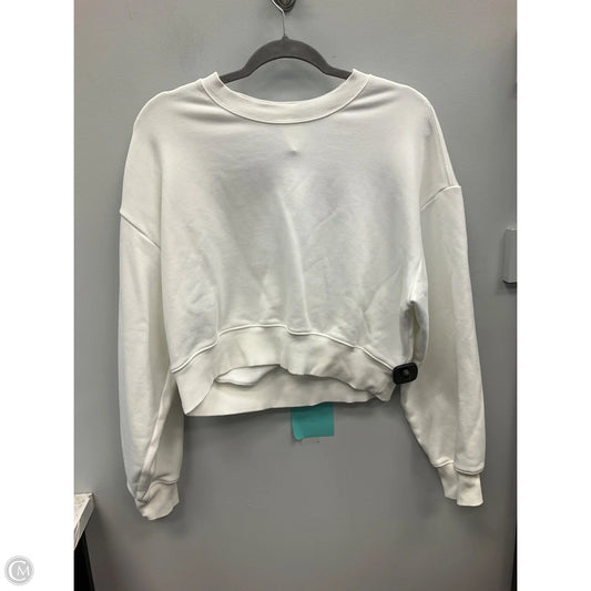 Sweatshirt Crewneck By Athleta In White, Size: M