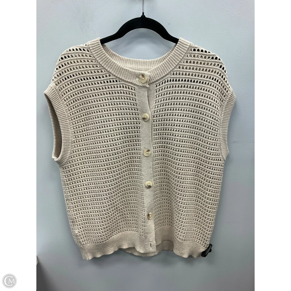 Vest Sweater By Universal Thread In Beige, Size: S