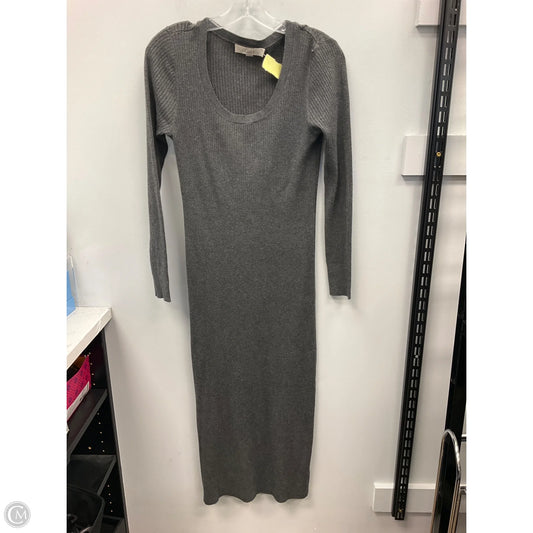 Dress Sweater By Loft In Grey, Size: S