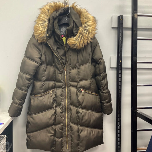 Coat Puffer & Quilted By Vince Camuto In Green, Size: L