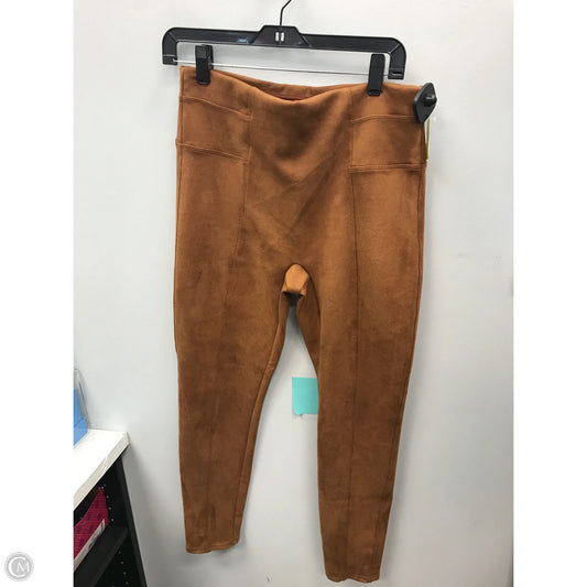 Pants Leggings By Spanx In Brown, Size: L
