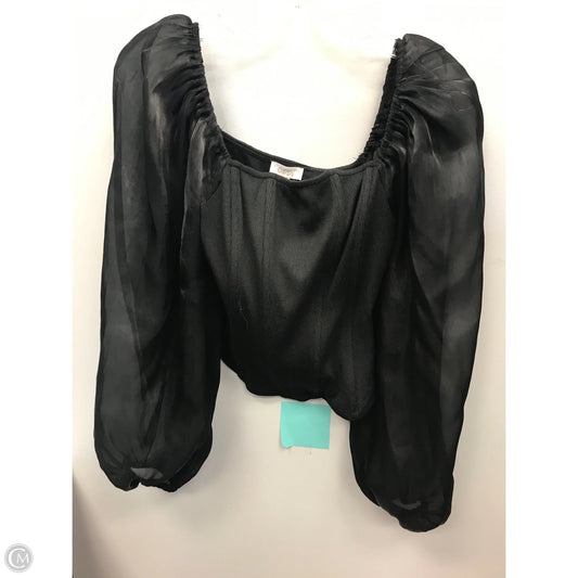 Top Long Sleeve By Clothes Mentor In Black, Size: S