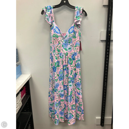 Dress Designer By Lilly Pulitzer In Blue & Pink, Size: 8