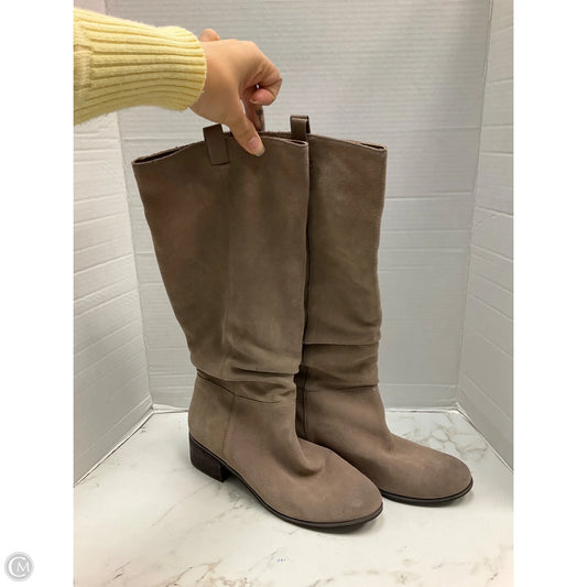 Boots Mid-calf Heels By Bp In Taupe, Size: 9.5