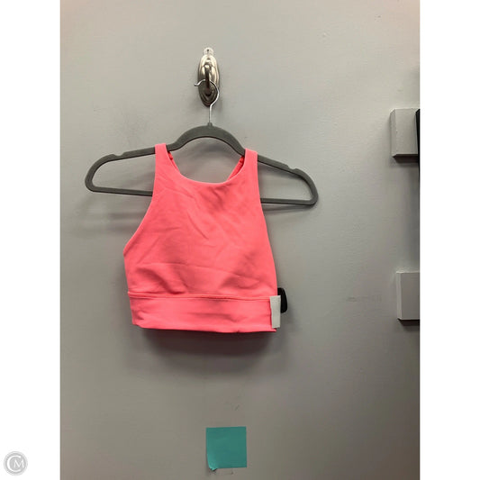 Athletic Bra By Lululemon In Coral, Size: 4