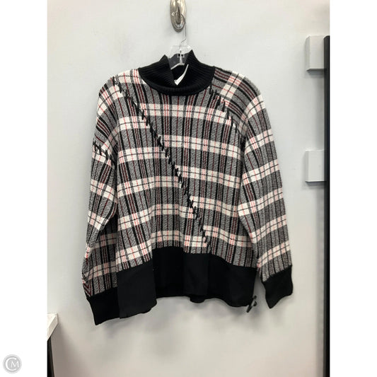 Sweater By Cmc In Black & Red, Size: L