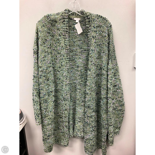 Sweater Cardigan By J. Jill In Green, Size: 2x