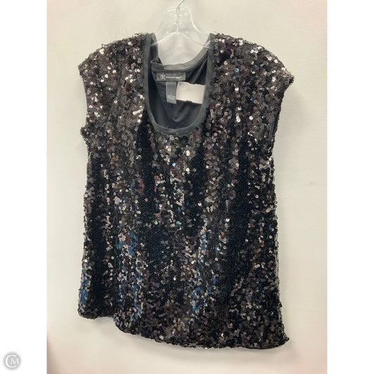 Top Short Sleeve By Inc In Black, Size: L