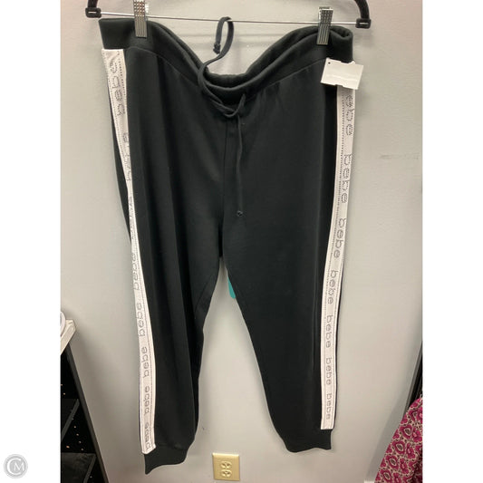 Athletic Pants By Bebe In Black, Size: L