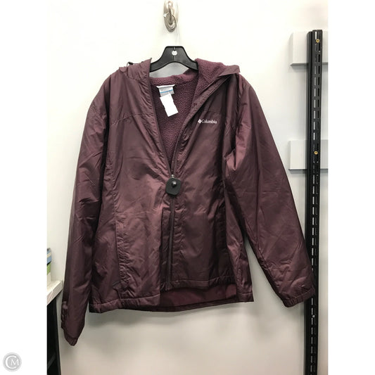Jacket Faux Fur & Sherpa By Columbia In Maroon, Size: Xl