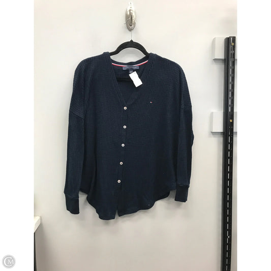 Top Long Sleeve By Tommy Hilfiger In Navy, Size: M
