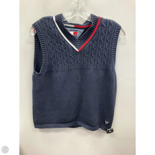 Vest Sweater By Tommy Hilfiger In Navy, Size: L