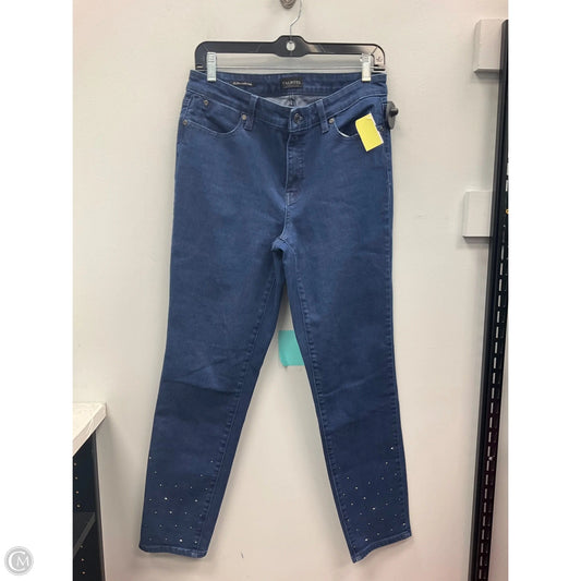 Jeans Skinny By Talbots In Blue Denim, Size: 8
