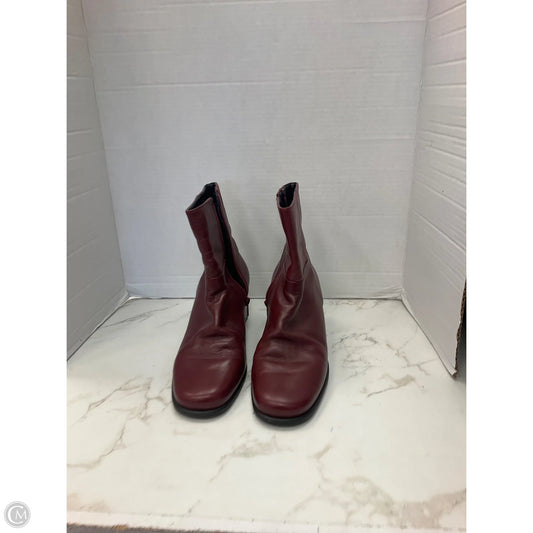 Boots Ankle Heels By Easy Spirit In Red, Size: 9