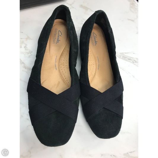Shoes Flats By Clarks In Black, Size: 10
