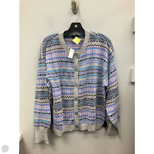 Sweater Cardigan By Talbots In Multi-colored, Size: Xl