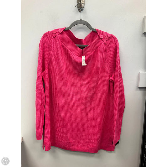 Top Long Sleeve By Talbots In Pink, Size: Xl