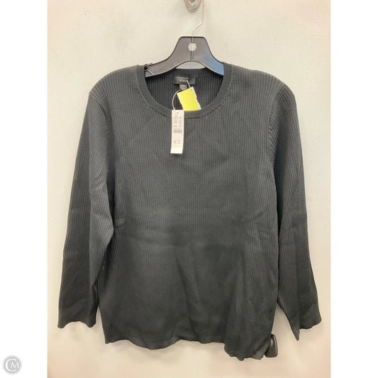 Top Long Sleeve By J. Crew In Black, Size: Xxl