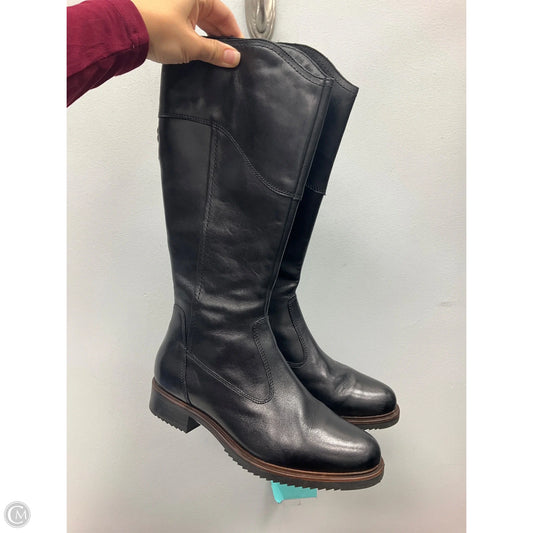 Boots Knee Heels By Clothes Mentor In Black, Size: 8.5