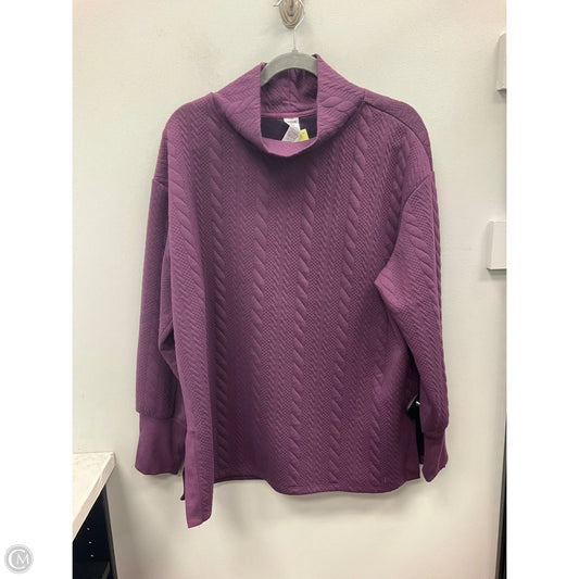 Top Long Sleeve By Rbx In Purple, Size: Xl