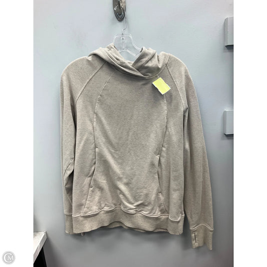 Sweatshirt Hoodie By Lululemon In Grey, Size: 8