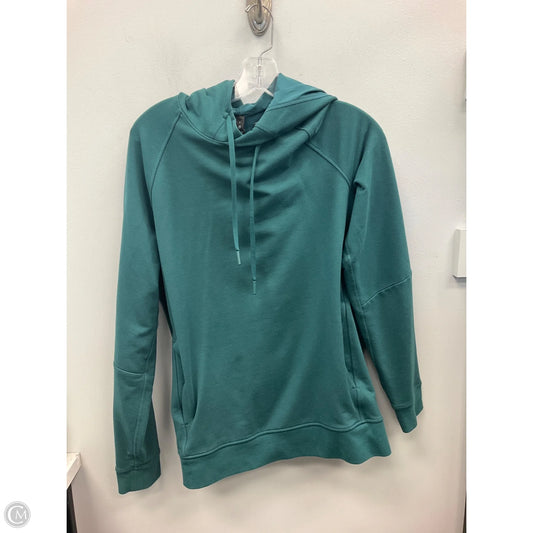 Athletic Sweatshirt Hoodie By Lululemon In Teal, Size: S