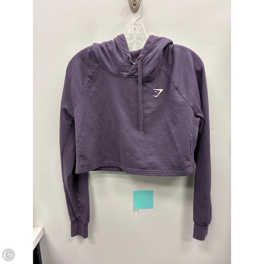 Athletic Sweatshirt Hoodie By Gym Shark In Purple, Size: M