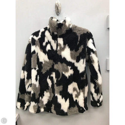 Sweater By Eddie Bauer In Black & Grey, Size: M