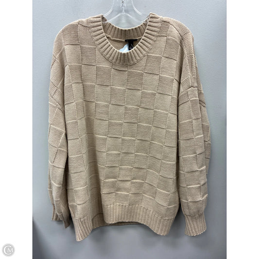 Sweater By Torrid In Tan, Size: 1x