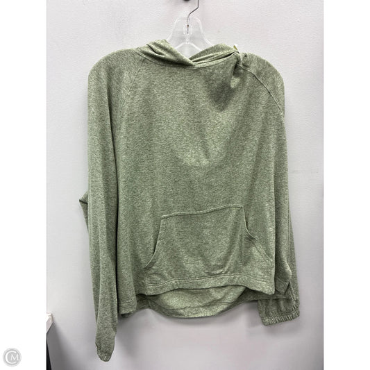 Athletic Top Long Sleeve Hoodie By Offline In Green, Size: L
