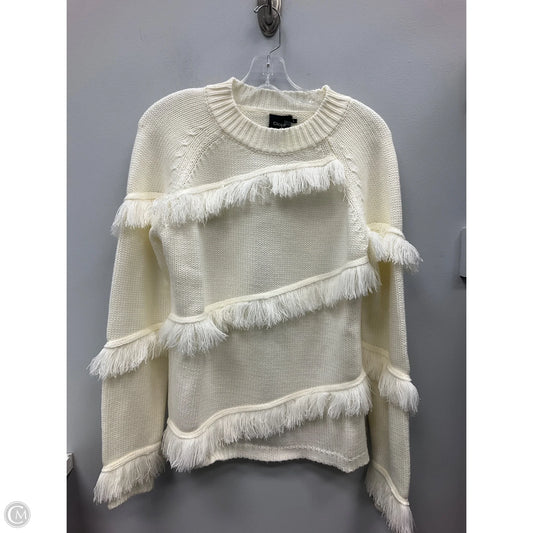 Sweater By Cliche In Ivory, Size: L