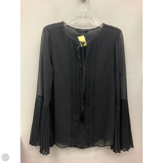 Top Long Sleeve By White House Black Market In Black, Size: 12