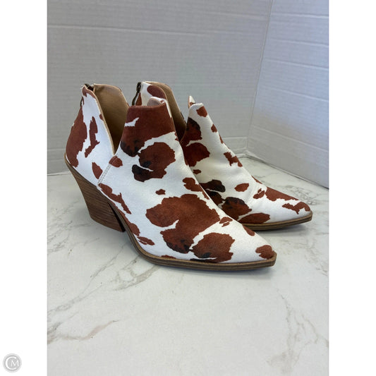 Boots Western By Clothes Mentor In Animal Print, Size: 10