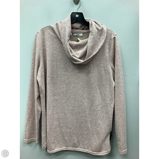 Top Long Sleeve By Croft And Barrow In Striped Pattern, Size: L