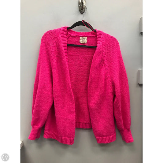 Sweater Cardigan By Hippie Rose In Pink, Size: M