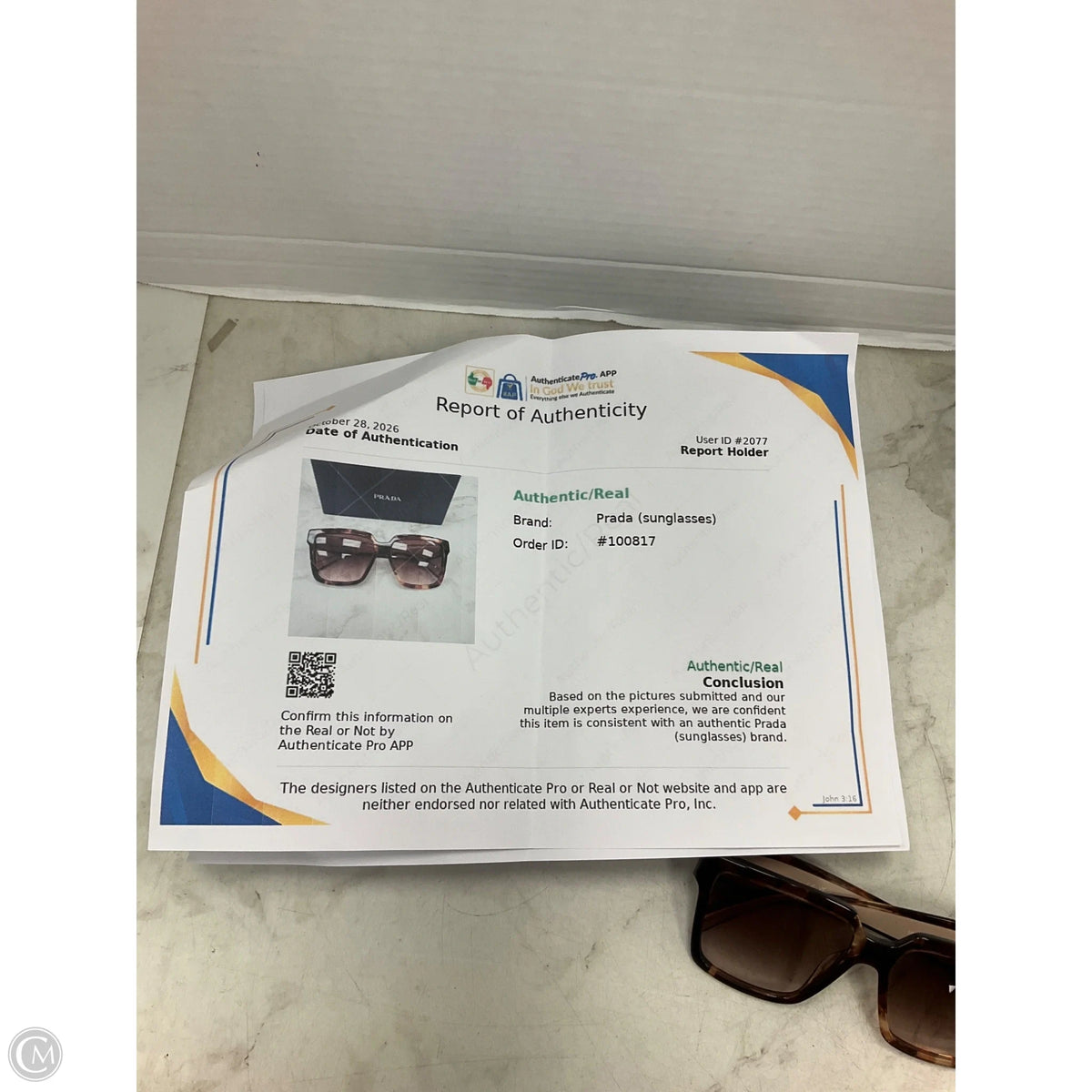 Sunglasses Luxury Designer By Prada