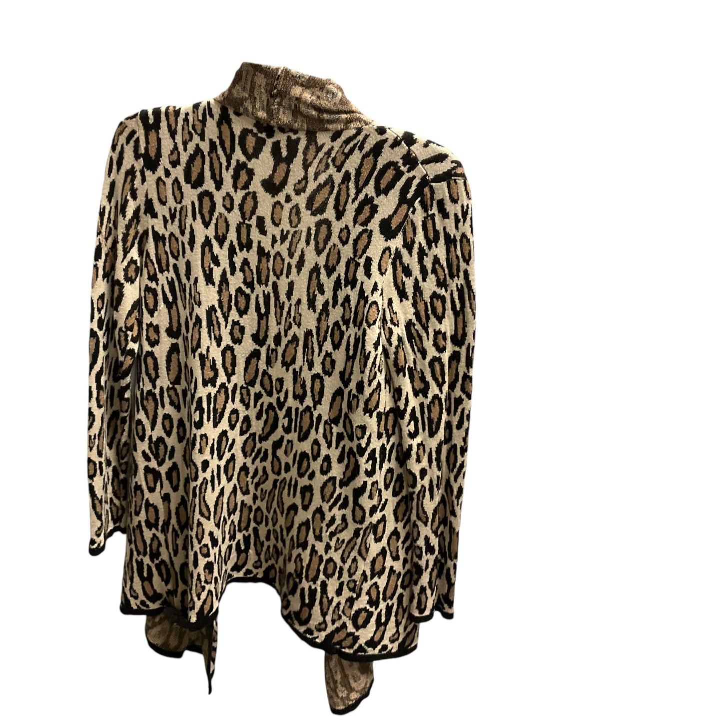 Sweater Cardigan By Cupio In Animal Print, Size: S